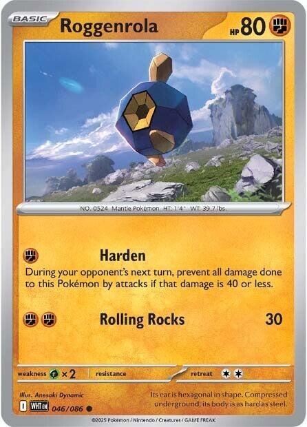 046/086 - Roggenrola (Reverse Holo)