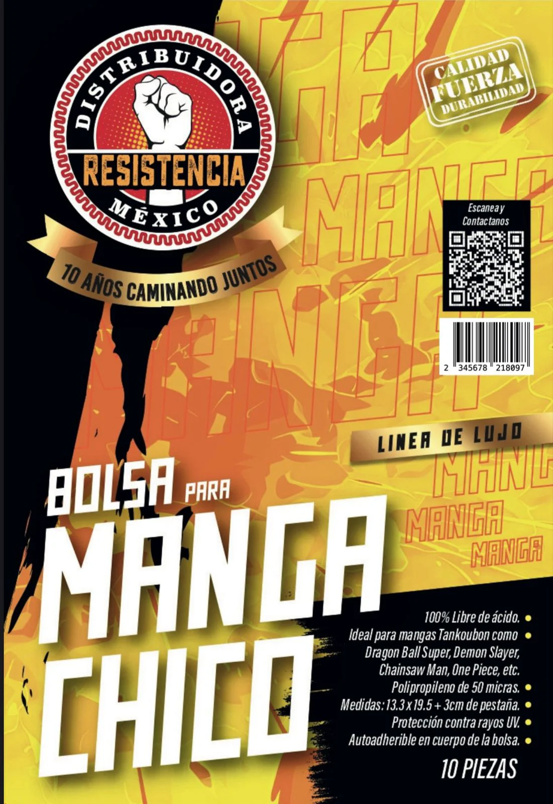 Bolsa para manga chico (10 unidades)
