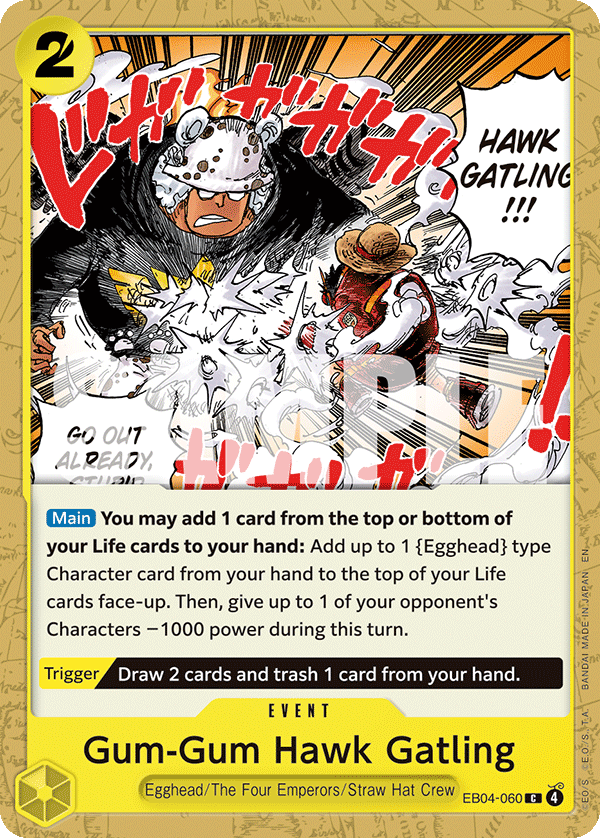Pre[Single] EB04-060 Gum-Gum Hawk Gatling (OP15)