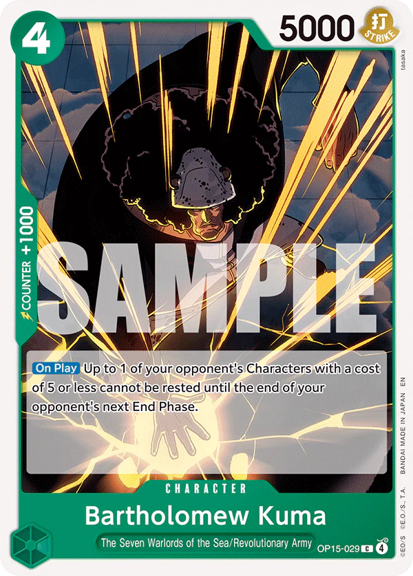 Pre[Single] OP15-029 Bartholomew Kuma