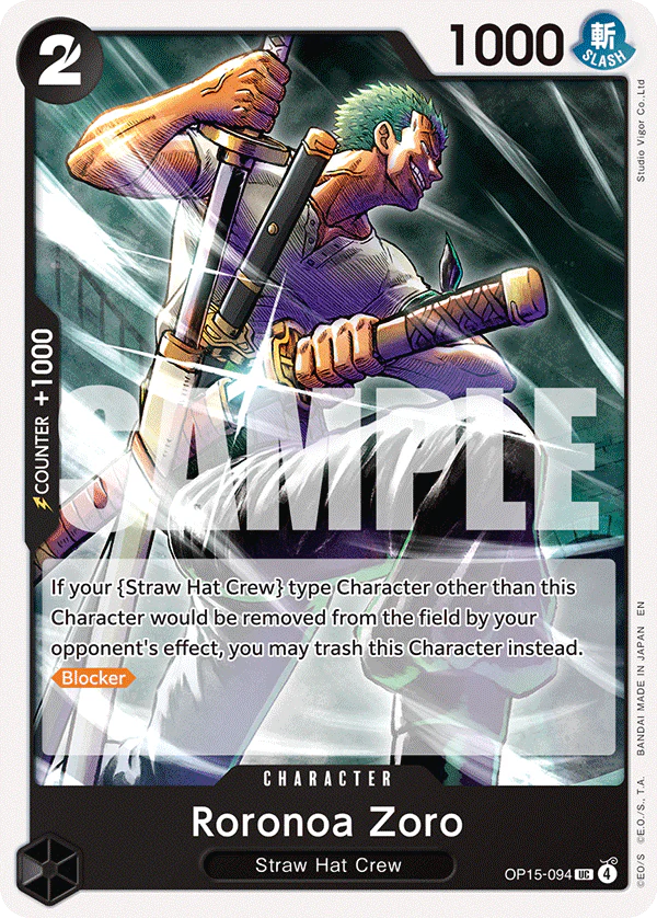Pre[Single] OP15-094 Roronoa Zoro