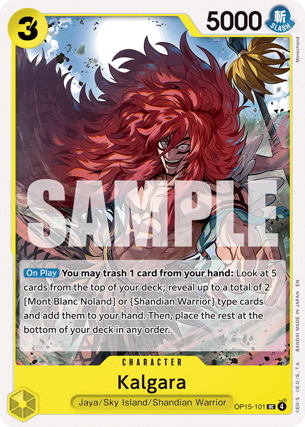 Pre[Single] OP15-101 Kalgara