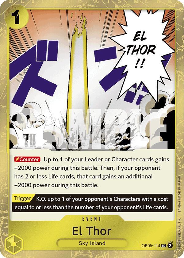 [Single] OP05-114 (PRB01) El Thor (Textured foil)