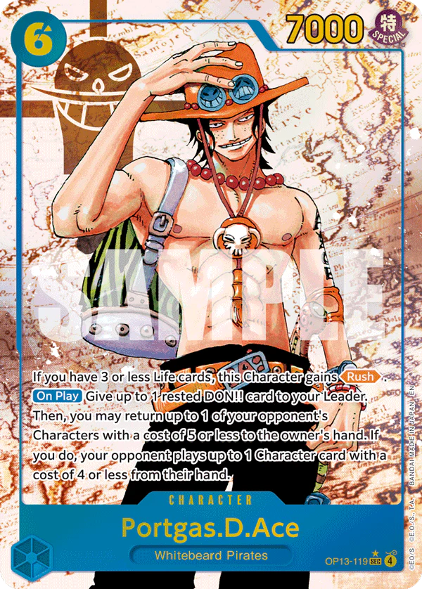 [Single] OP13-119 Portgas.D.Ace AA