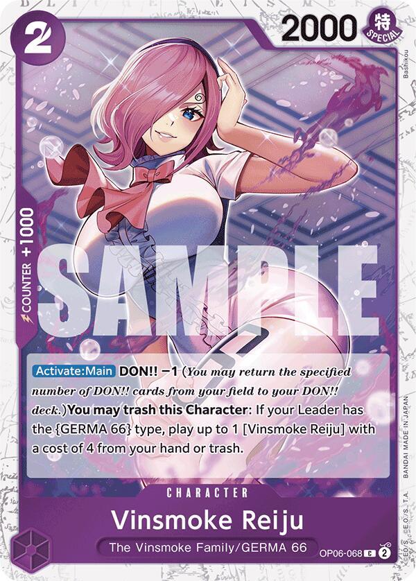 [Single] OP06-068 (PRB01) Vinsmoke Reiju (Jolly Roger Foil)